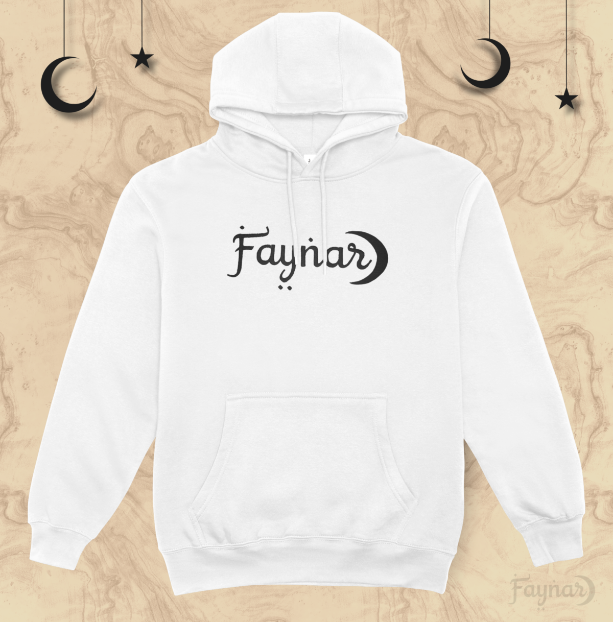 Faynar Unisex Hoodie – White