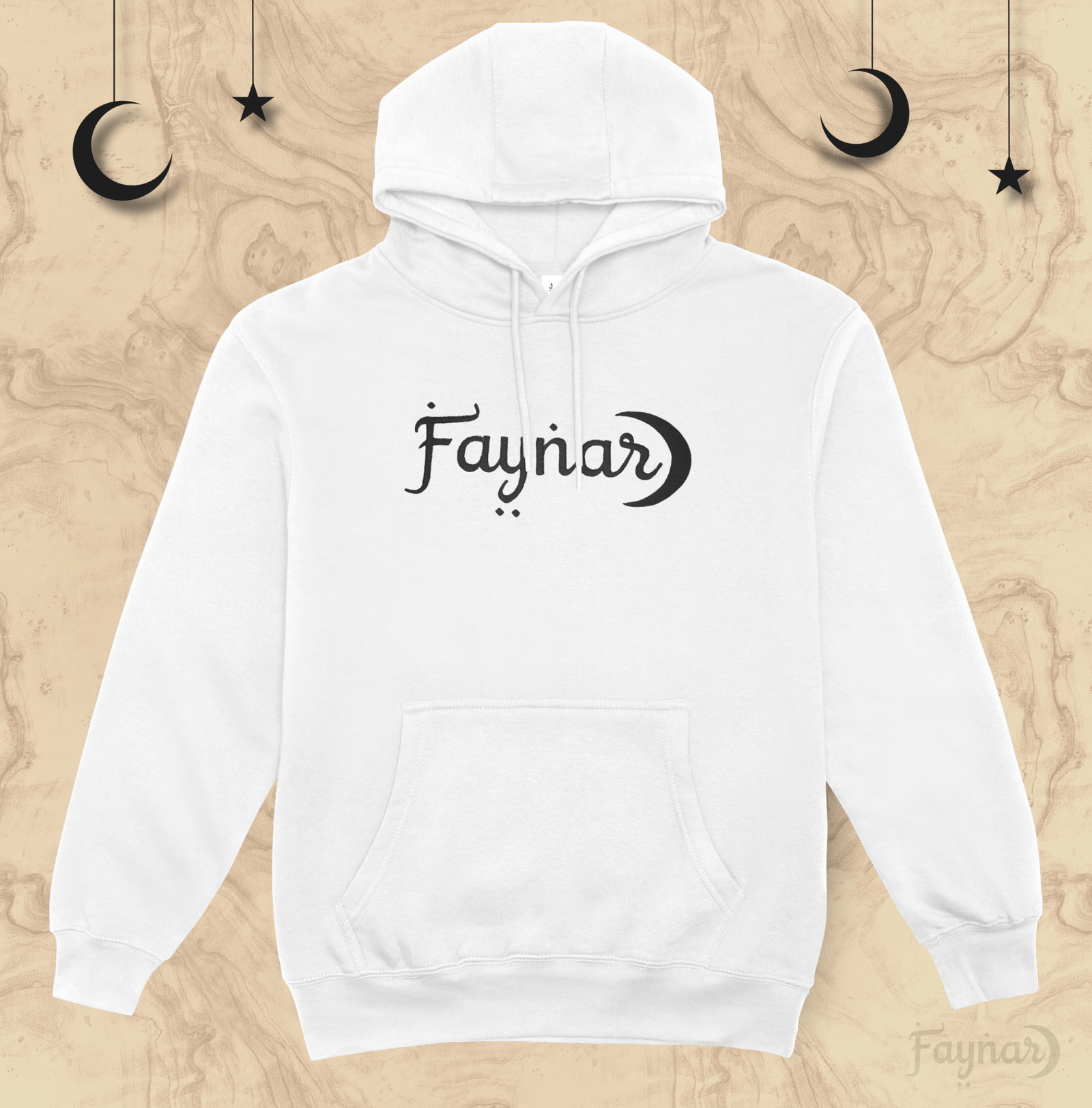 Faynar Unisex Hoodie – White